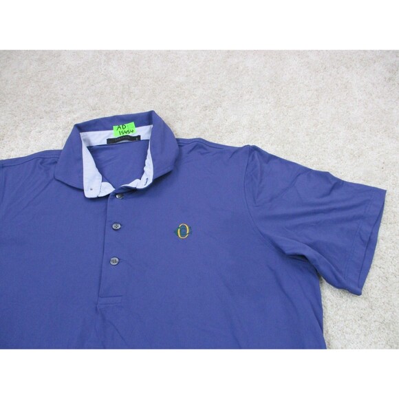 Greyson Polo Shirt Mens Large Blue Performance Stretch Preppy Golfer Golf * - Picture 3 of 16
